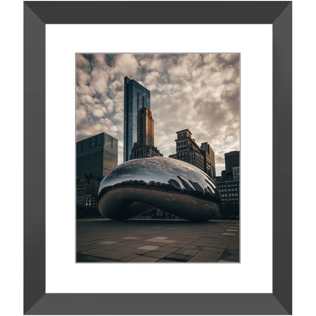 Twilight, Cloud Gate, Millennium Park, Chicago photograph by Eric Petersen