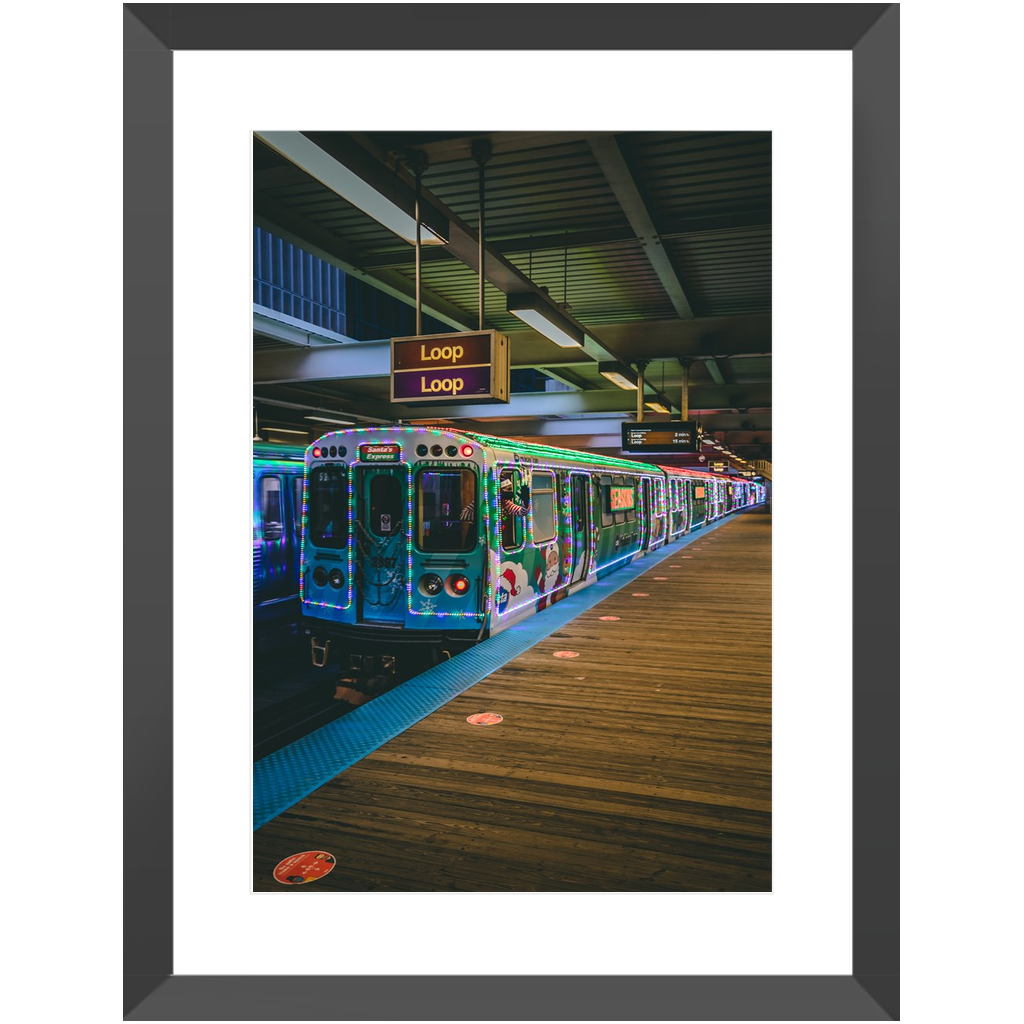 Holiday Train, Merchandise Mart CTA stop, Chicago photograph by Eric Petersen