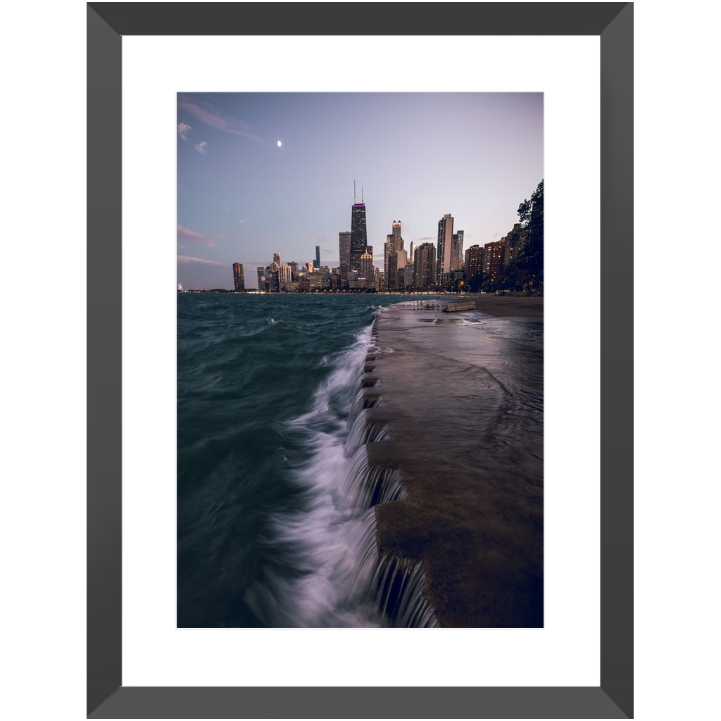 Waves, North Avenue Beach, Chicago photograph by Eric Petersen